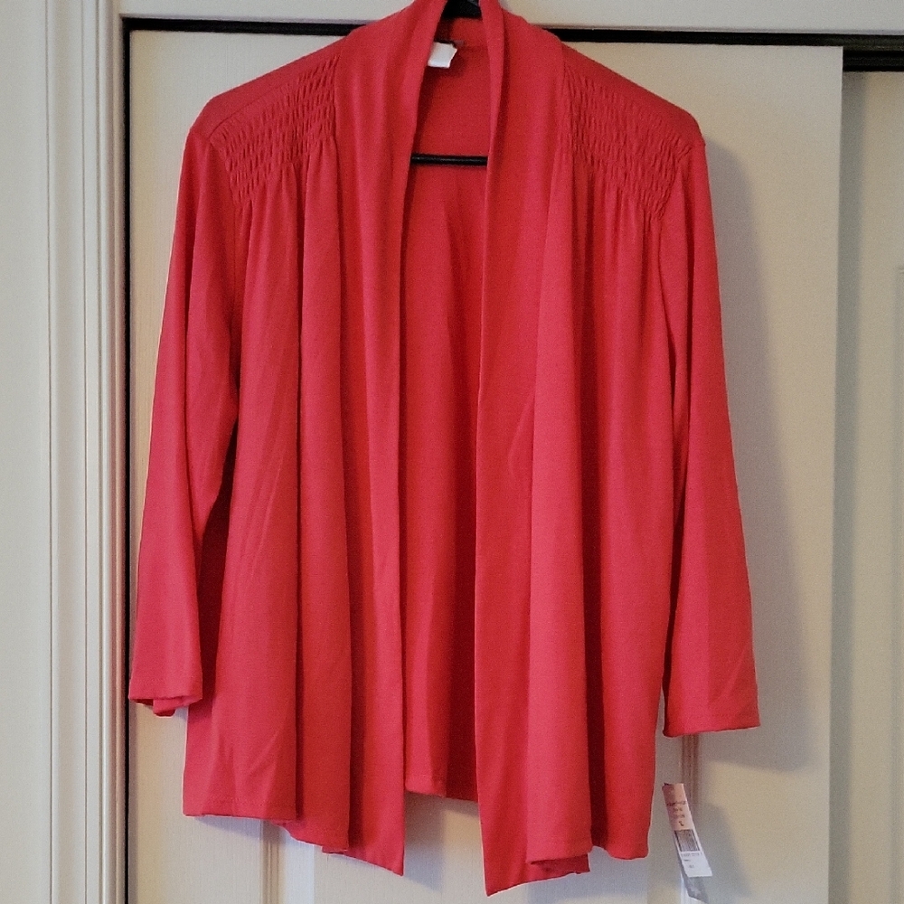 Belle Ame Janice Boutique Coral Cardigan